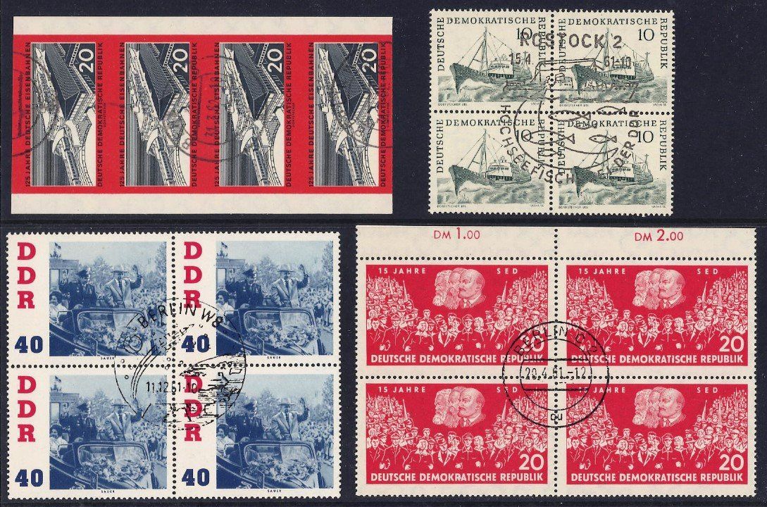 Alle Briefmarken: DDR VB's und Paare – Gebraucht aus Bellach von qsearch 4
