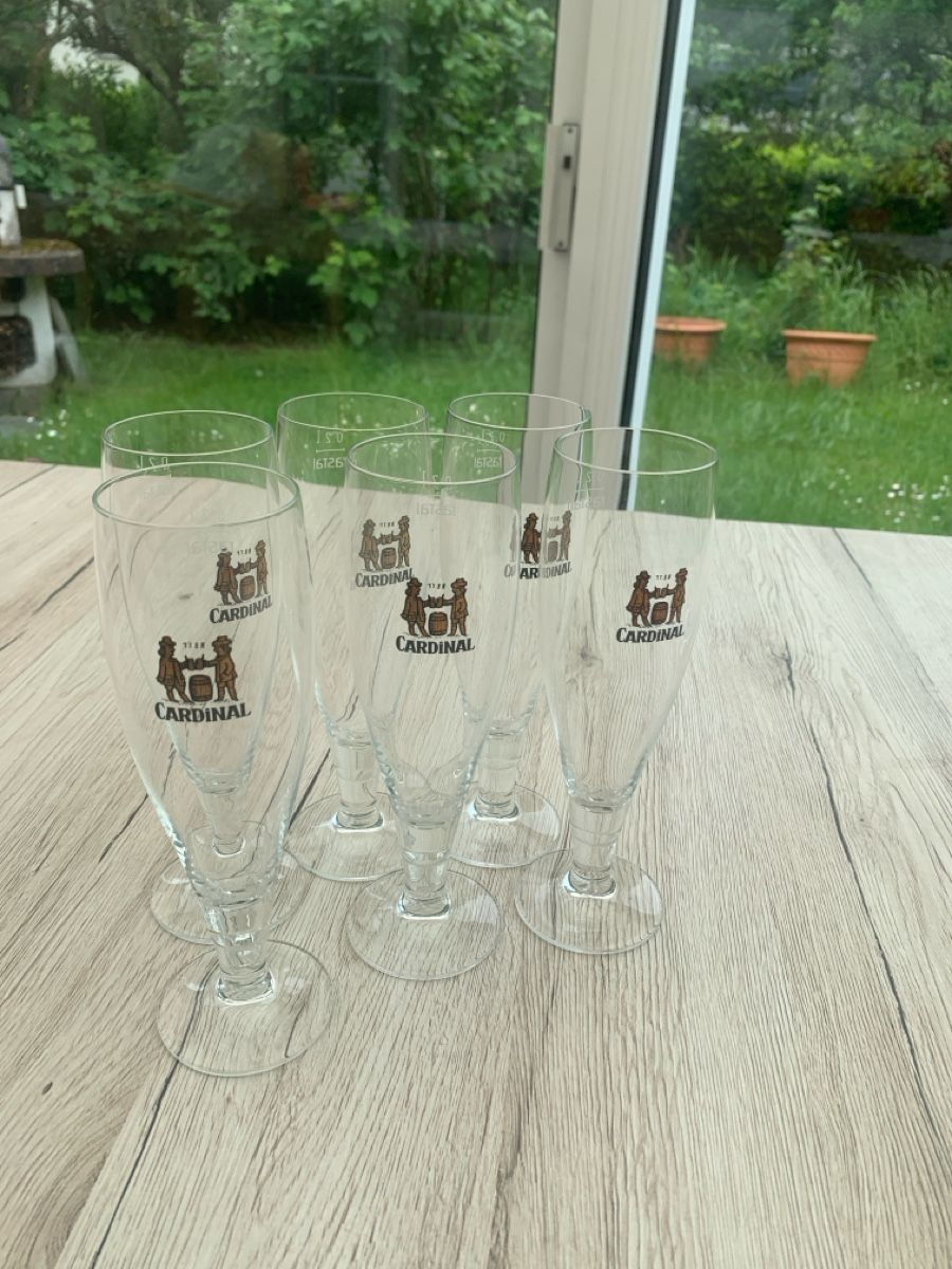 Cardinal Bicchieri: Verres à bière Cardinal 5x – Usato da Yverdon-les-Bains venduto da ann_v2zv