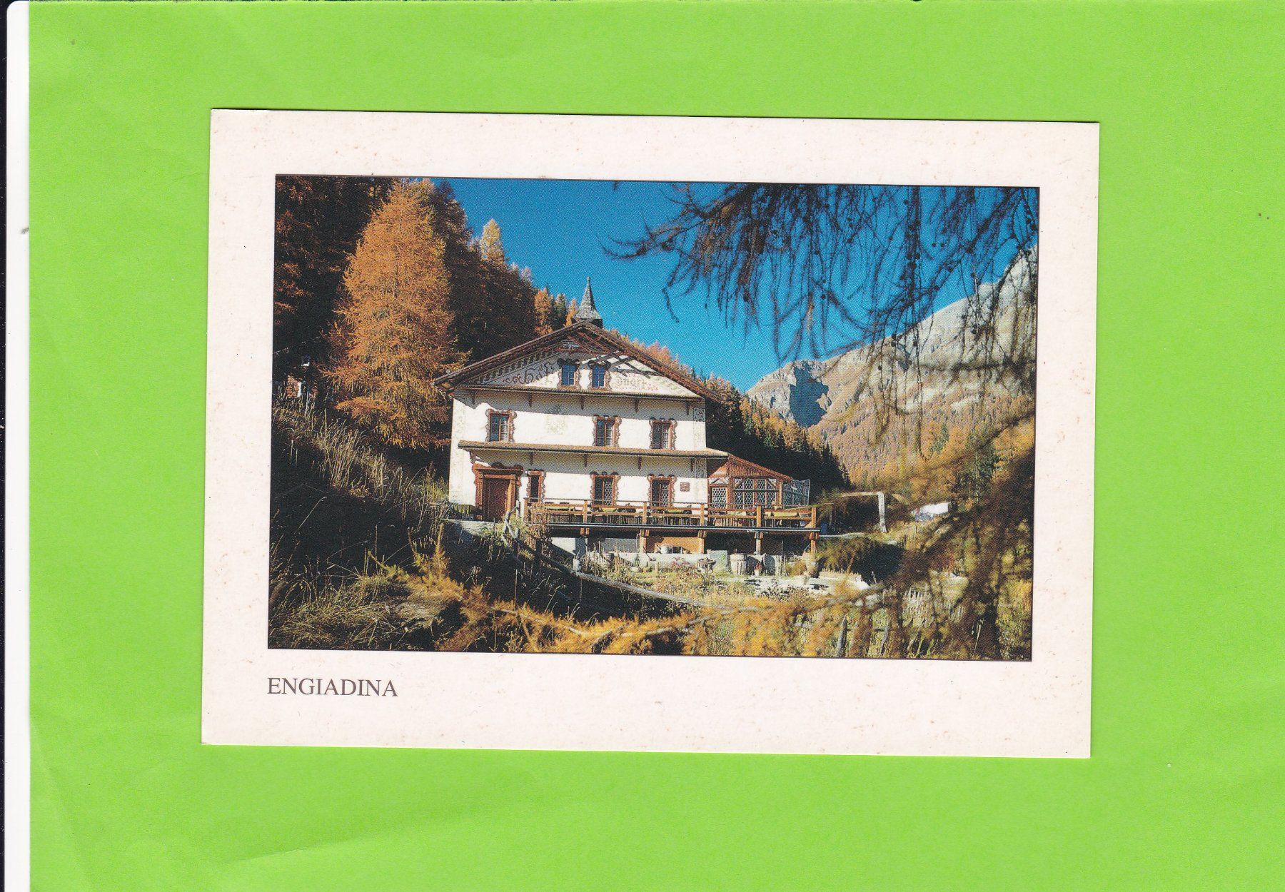 Ansichtskarten: Hof-Zuord-Engiadina – Gebraucht aus St. Peterzell von neckertal