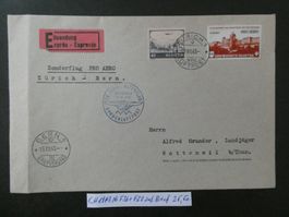 CH 1943 Nr. F36+F28 auf Brief