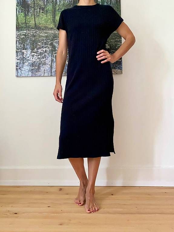 Thinking Mu Vestiti: Elegantes schwarzes Kleid – Usato da Aarau venduto da lacrimara 1