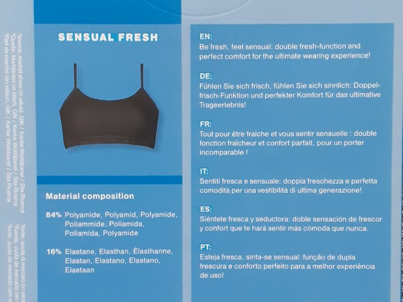 Sloggi Top: neues sloggi-Top, schwarz, Grösse 42 - microfibre – Nuovo e nell'imballaggio originale da Staufen venduto da Silbermond1A 1