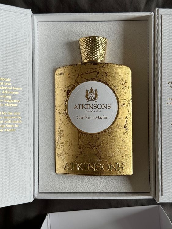 Atkinsons Gold Fair In Mayfair Eau De Parfum Spray 100ml (Neu (gemäss ...