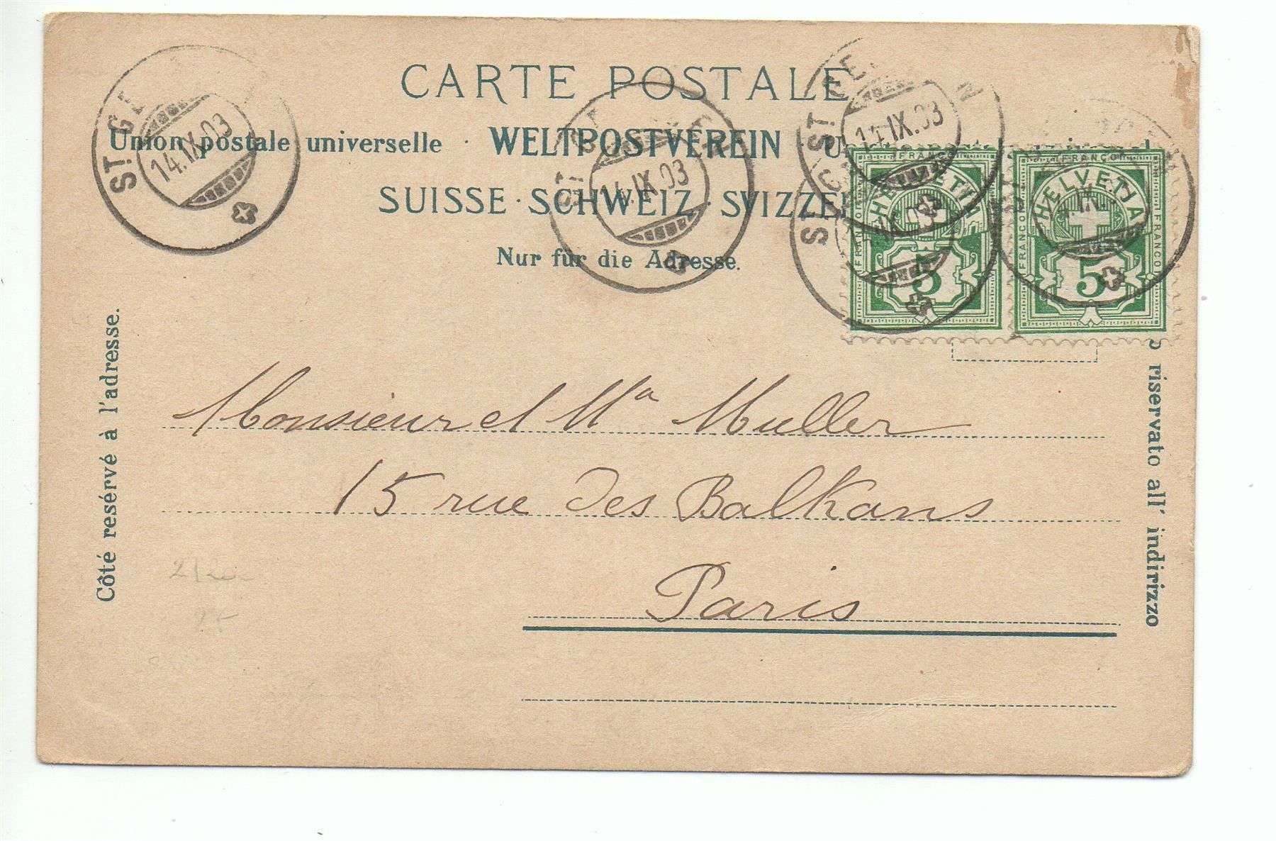 Cartoline postali: ST. GALLEN St. Galler Hof, Tram – Usato da Jona venduto da philajona 1