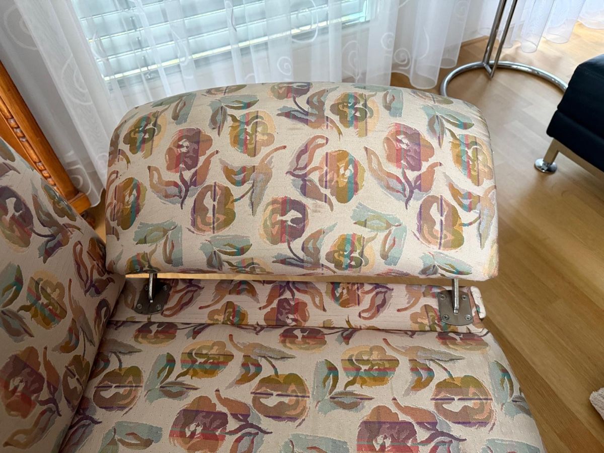Sofas: Sofa mit Blumenmuster, 2-plätzig, Vintage Look – D'occasion à Ormalingen par zweitakter 3