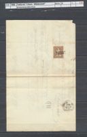 1866 Faltbrief "Hirzel - Wädenswil"