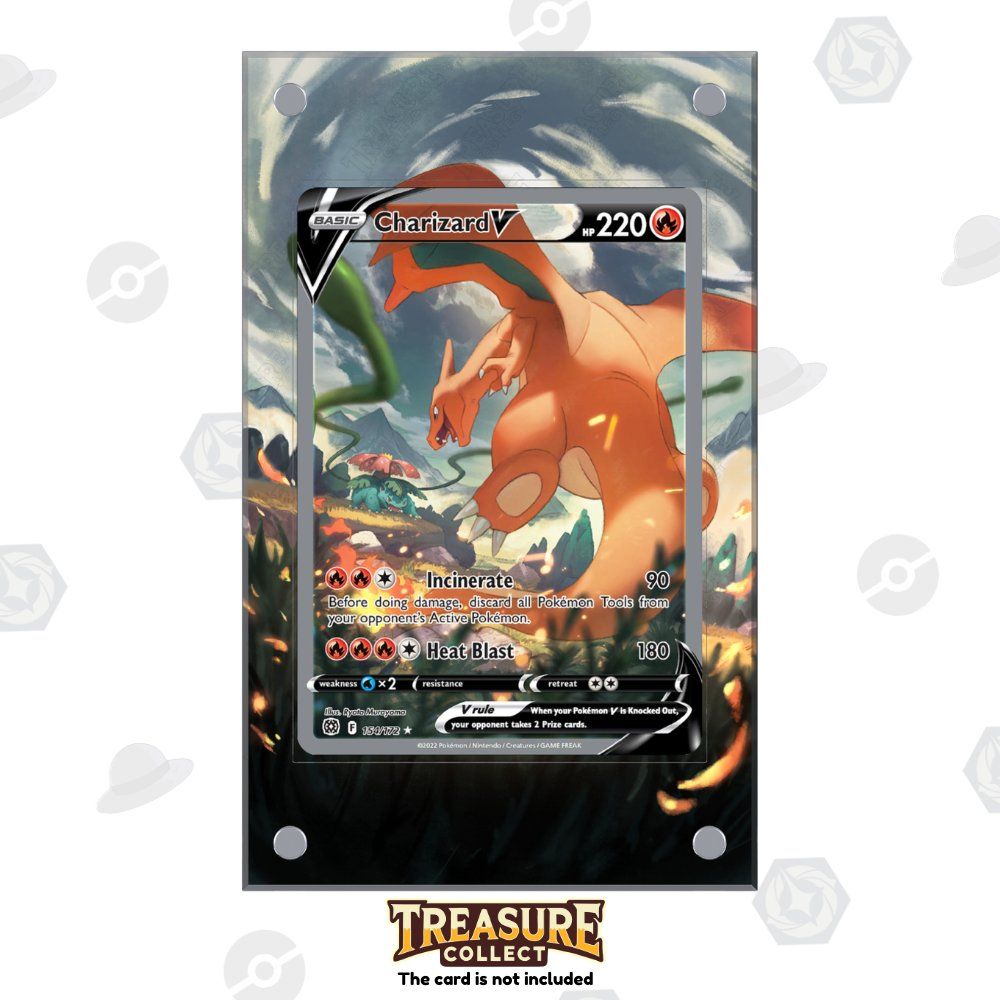 Pokémon Carte collezionabili: Charizard V 154/172 - Pokémon Extended Artwork Display Case – Nuovo e nell'imballaggio originale da Canobbio venduto da TreasureCollect