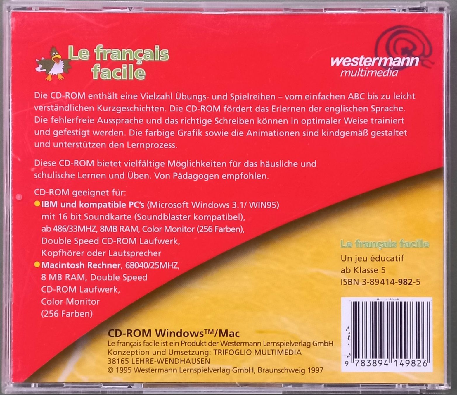 CD & DVD vergini: CD-ROM - Le Français facil - Lernspiel 5. Klasse – Usato da Niederuzwil venduto da lubimaja 1