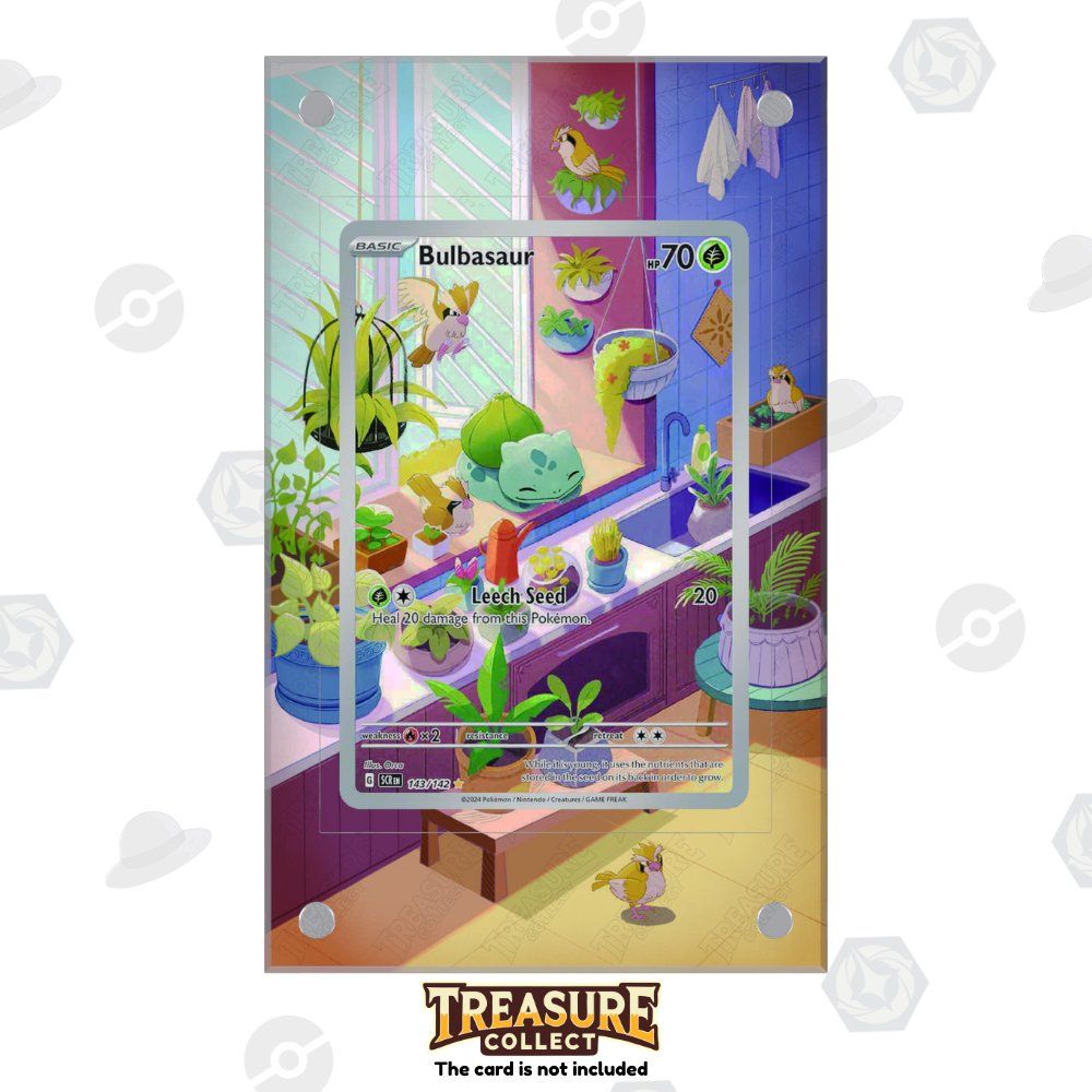 Pokémon Carte collezionabili: Bulbasaur 143/142 - Pokémon Extended Artwork Display Case – Nuovo e nell'imballaggio originale da Canobbio venduto da TreasureCollect