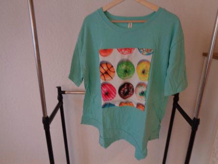 Cooles Oversize-Shirt türkis New Collection Gr. L - 400221