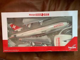 Neues Herpa Modell Swiss A340 HB-JMK, 1:200