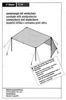 Sonnensegel mit Windschutz