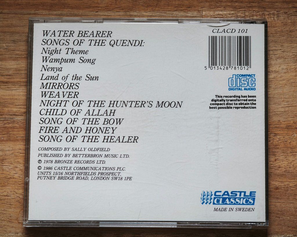 CDs: Sally Oldfield - Water Bearer CD – Gebraucht aus Aesch (Neftenbach) von Bug_online 1