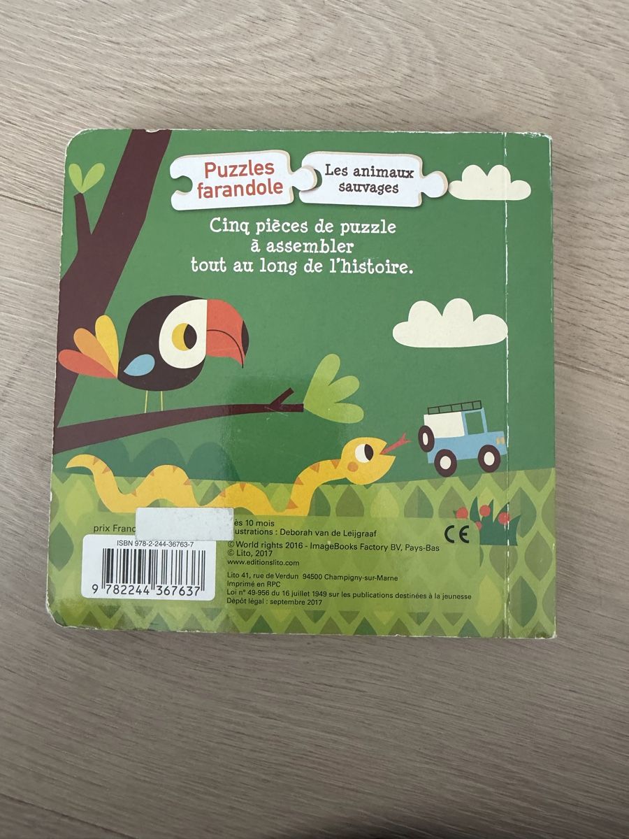 Libri: Puzzlebuch: Les animaux sauvages – Nuovo (secondo la descrizione) da Wallisellen venduto da Nataschab0 1