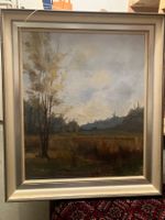 Ölgemälde, Herbstlandschaft mit Rahmen, Top Zustand!