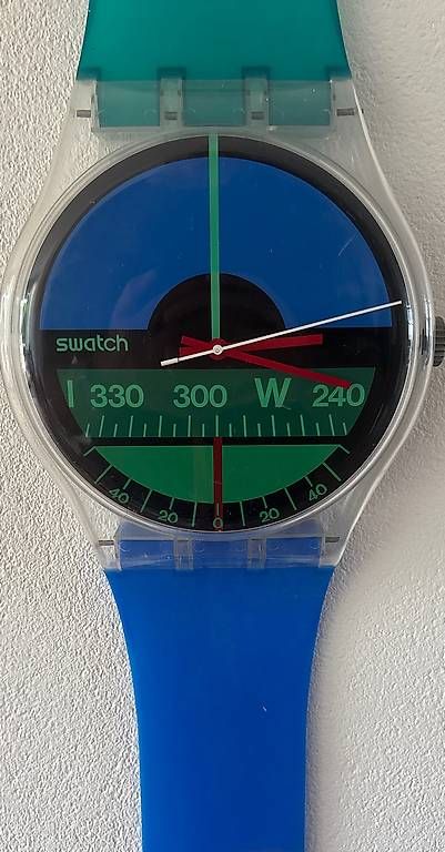 Orologi: Swatch Maxi Wanduhr Nautilus   – Usato da Buchrain venduto da beni0803 1