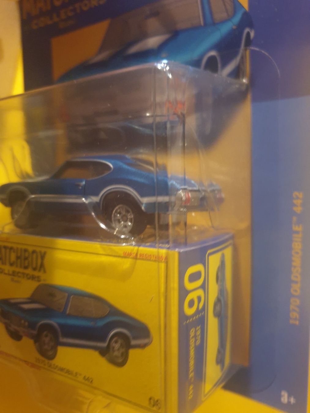 Matchbox Modellini d'auto: Matchbox 1970 OLDSMOBILE 442 – Nuovo e nell'imballaggio originale da Oftringen venduto da Rotor 5