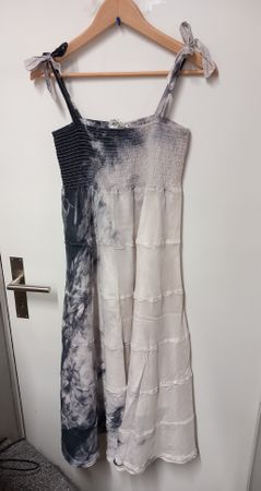 NILE Atelier Batik Kleid Gr. M  Baumwolle Seide