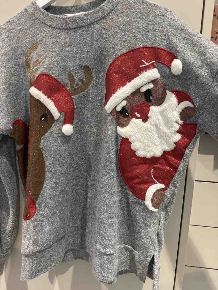 C&A Maglioni & Felpe: Damen Weihnachtspullover Clockhouse grau Grösse M – Nuovo (secondo la descrizione) da Benken ZH venduto da ali_6pgx 1