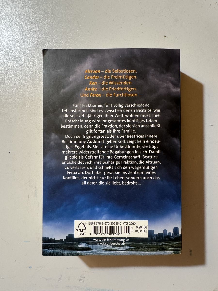 Bücher: Die Bestimmung | Veronica Roth – Gebraucht aus Escholzmatt von san_ym7z 1