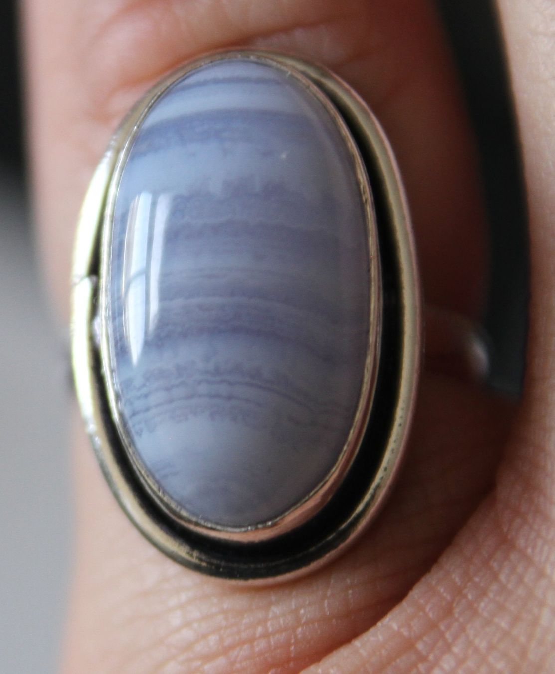 Anelli: Neu: Chalcedon Ring Schmuck Grösse 56 /16 – Nuovo (secondo la descrizione) da Matten b. Interl venduto da EdelsteineInterlaken 4