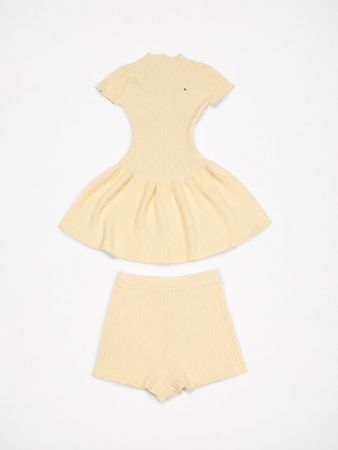 Japanische Marke Andmary Kleid Beige