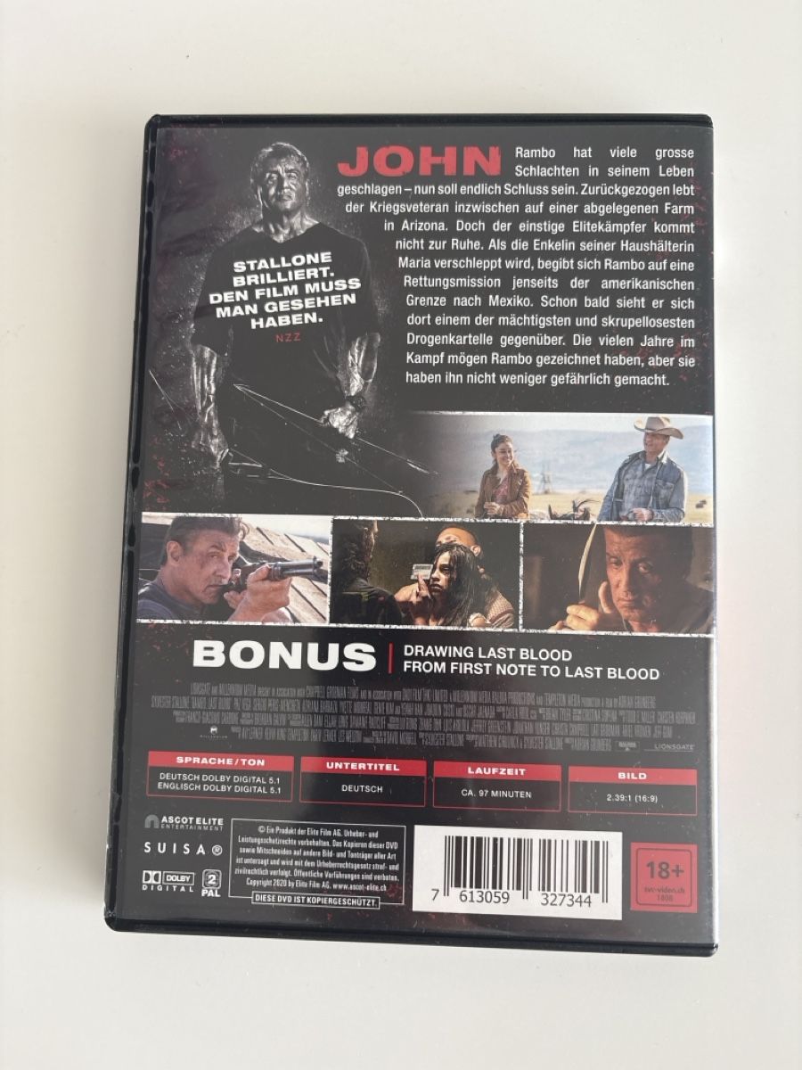 Alle DVDs: Rambo Last Blood – Gebraucht aus Herisau von sen_8w8b 2