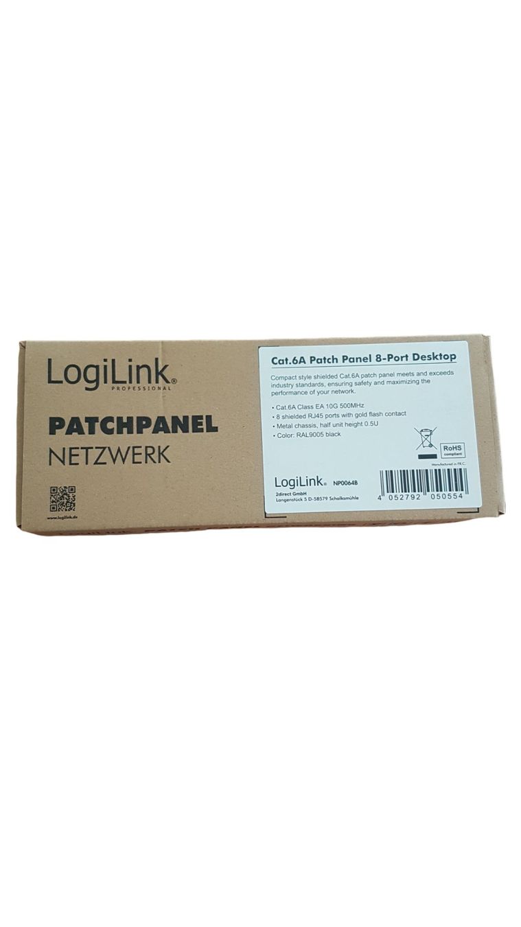 Spine: Patchpanel Cat.6A 8-Port geschirmt – Nuovo e nell'imballaggio originale da Perlen venduto da shelbycobra 2
