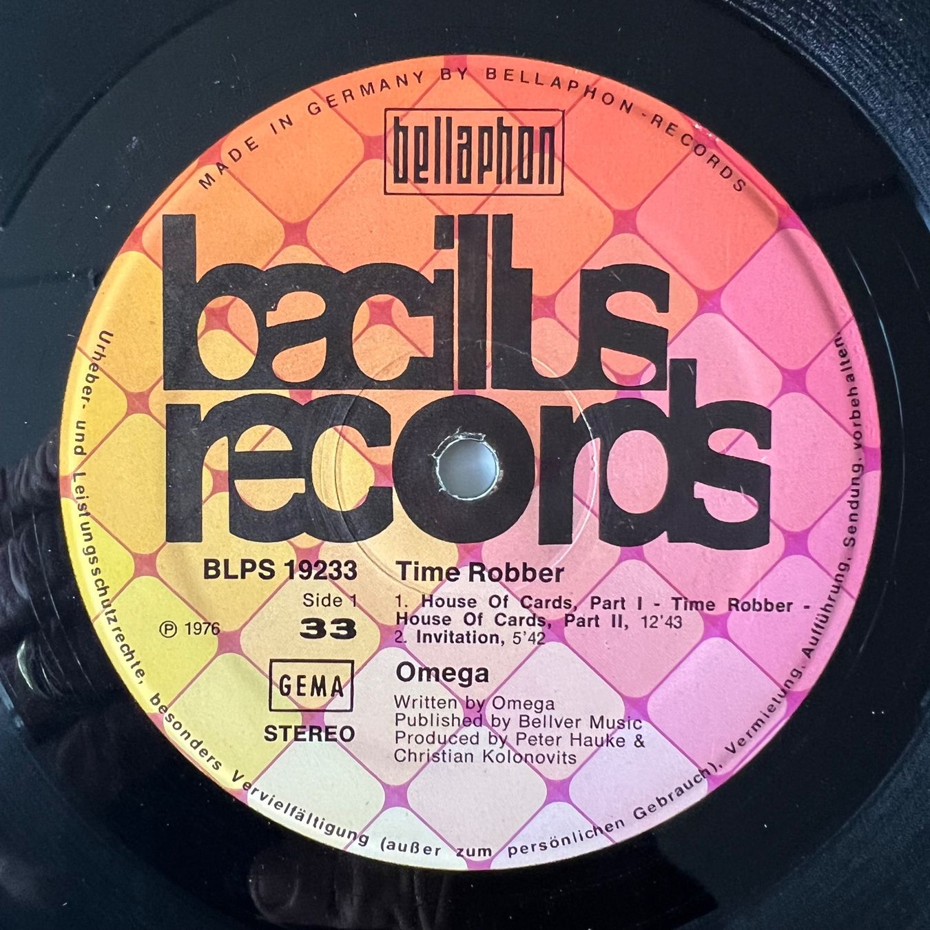 Dischi in vinile: Omega - Time Robber / 1. D-Press. 1976 – Usato da Gais venduto da soundcave57 2