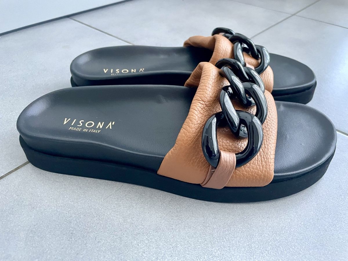 Scarpe da donna: Mules Visona made in Italy en cuir – Nuovo (secondo la descrizione) da Gilly venduto da FlorenceGill 4