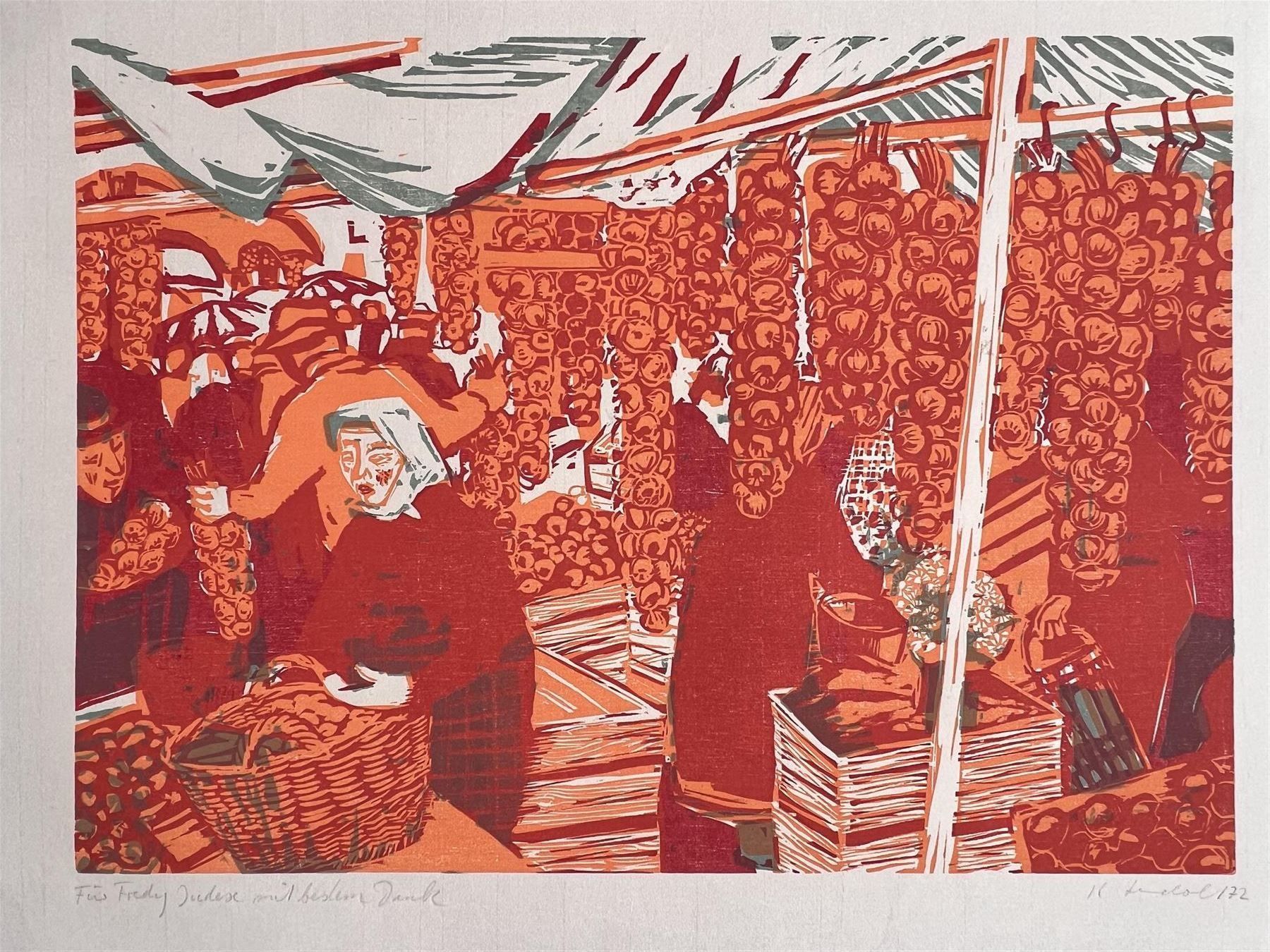 Xilografie: Karl LANDOLT Original-Holzschnitt 1972 – Usato da Adliswil venduto da buch_und_kunst 1