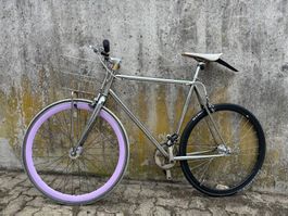 SIECH Citybike Silber Single-Speed frisch aufbereitet ab 250