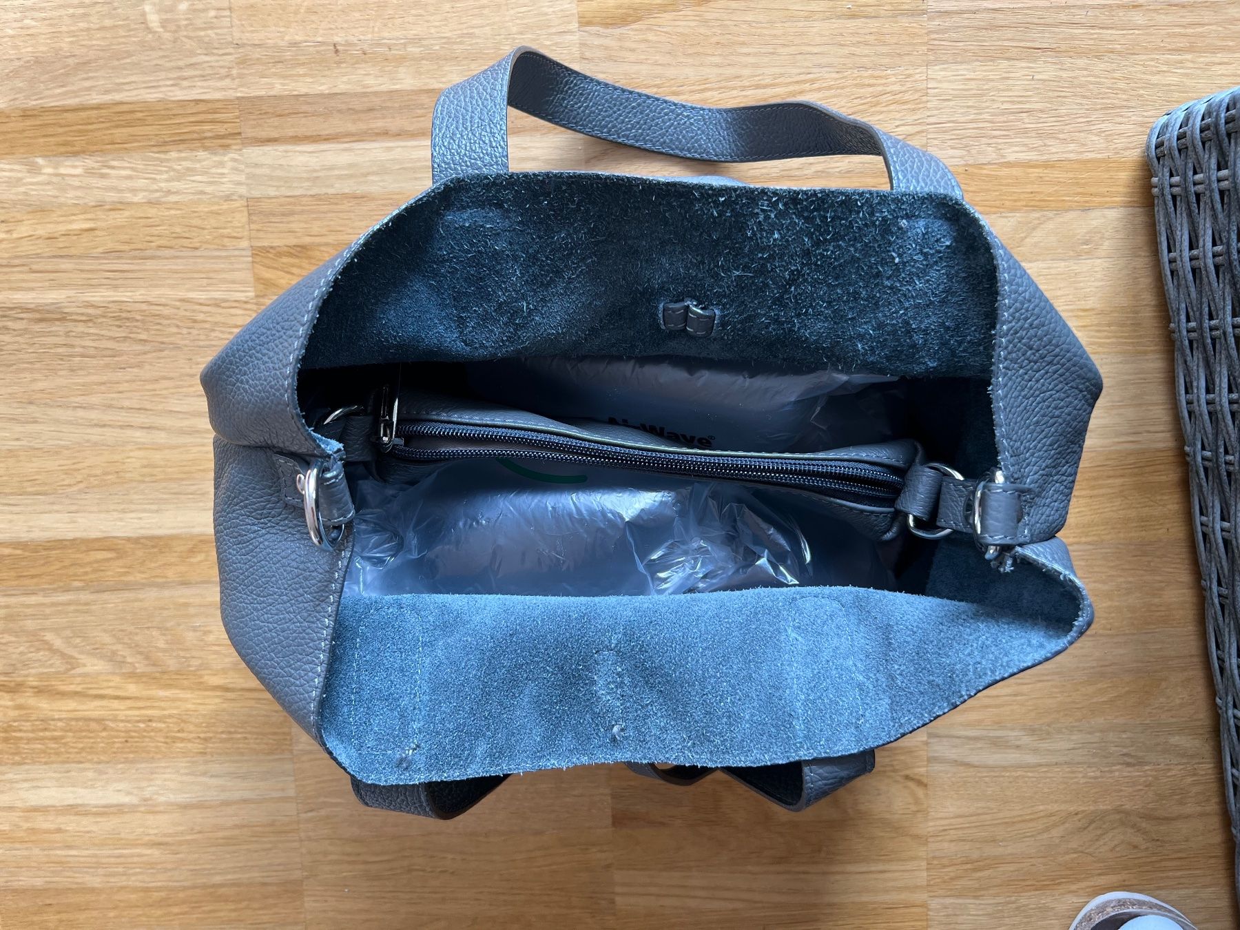 Borse: Echtleder Handtasche Anthrazit – Nuovo (secondo la descrizione) da St. Gallen venduto da Mokki2014 6