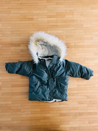 H&M Übergansjacke / Winterjacke - Grün - Grösse 74