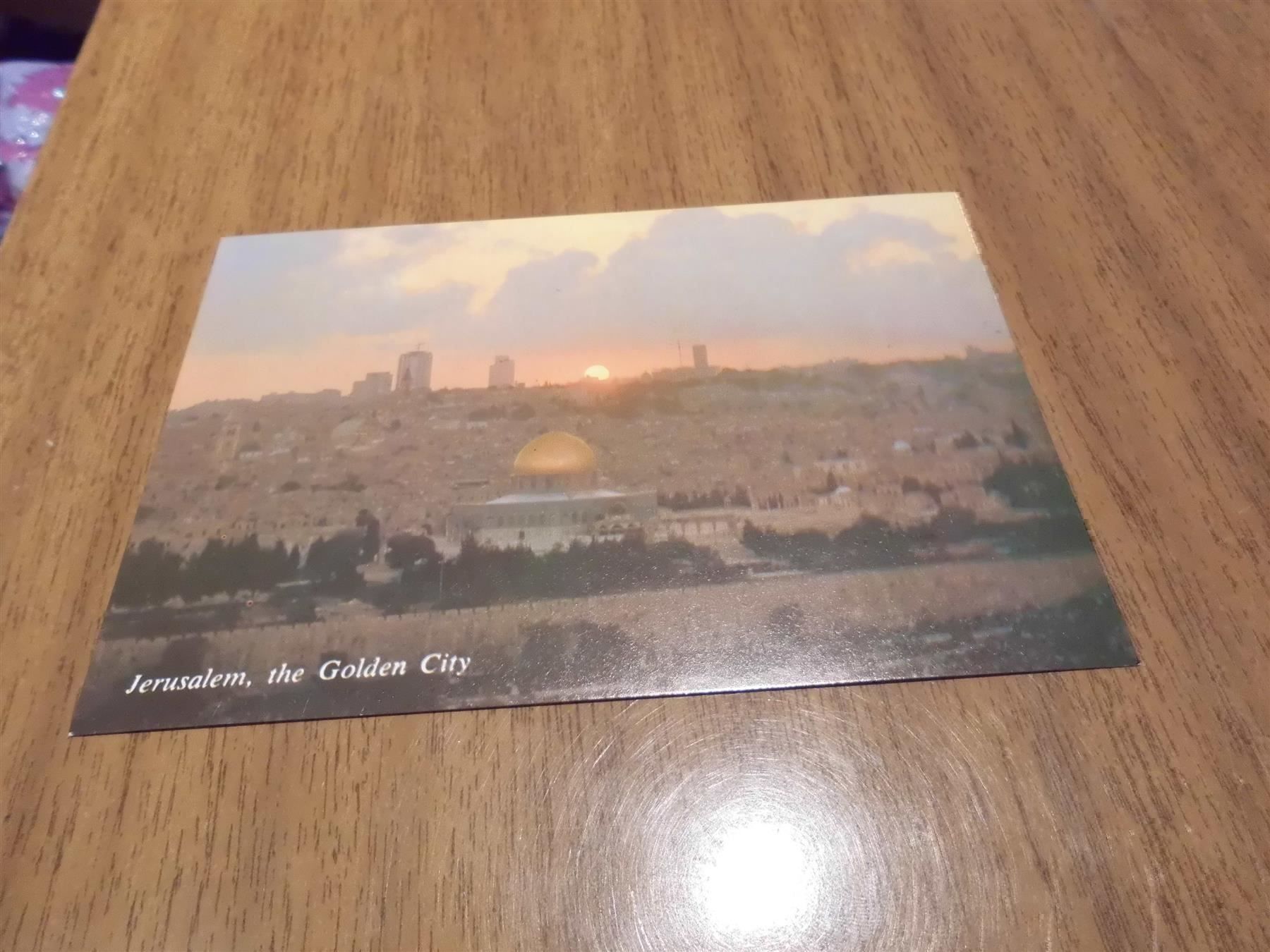 Cartoline postali: Ansichtskarte Jerusalem The Golden City – Usato da Zürich venduto da Motzkuh