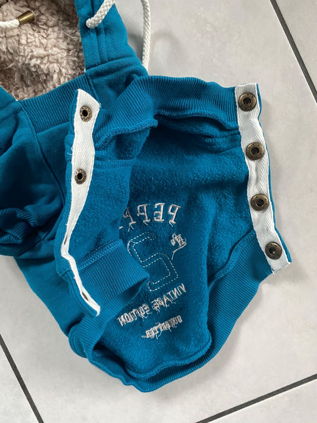 Abbigliamento: Pullover Milk & Pepper Hund - Rückenlänge ca. 24 cm - Petrol – Usato da Eschenbach SG venduto da Sums 3