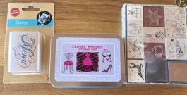 18 Klassische Holzstempel-Set für Karten, Geschenke