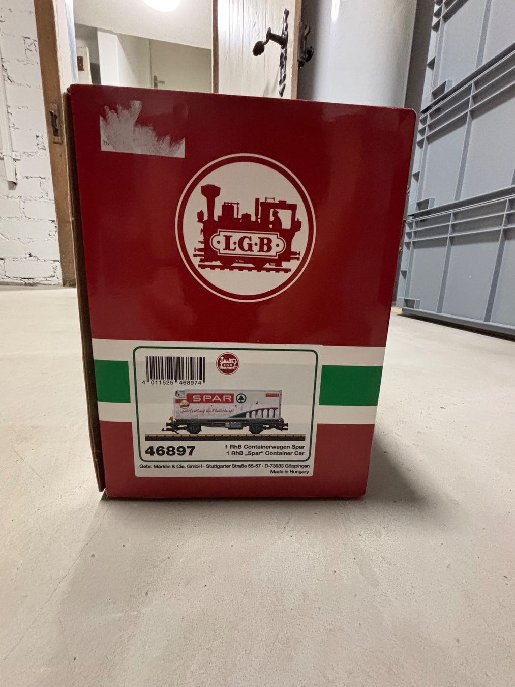 LGB Modellini di ferrovie: LGB Wagen 46897 Spar – Nuovo e nell'imballaggio originale da Langendorf venduto da Blechfahrzeuge 9