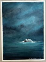 Happy Seal: handgemalt, signiert