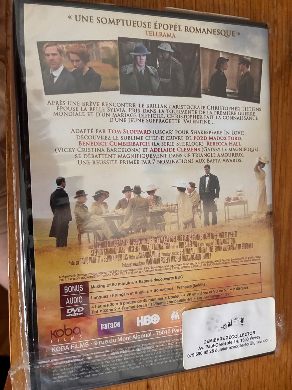 Tutti i DVDs: Parade's End (2012, 2 DVD, Benedict Cumberbatch, série, BBC) – Nuovo (secondo la descrizione) da Vevey venduto da zecollector 1