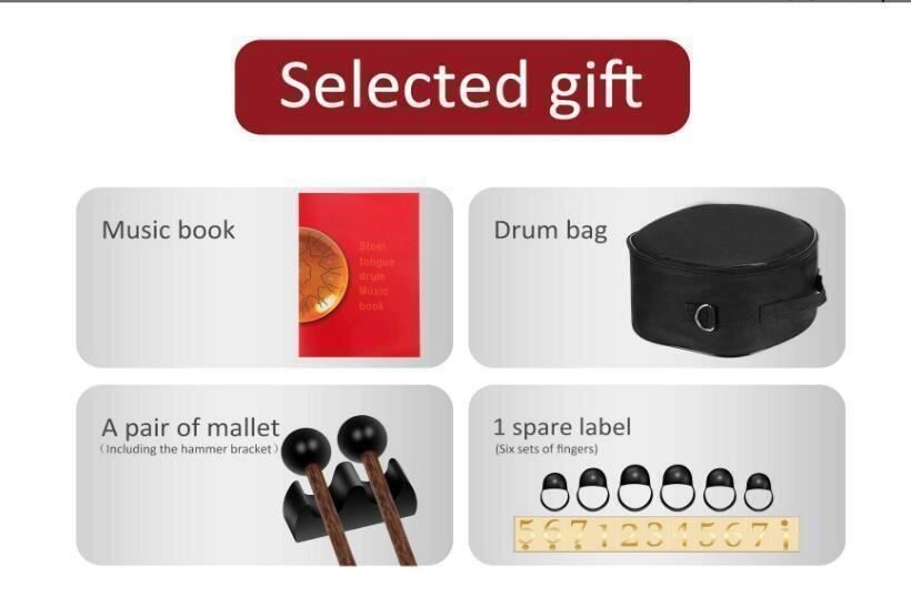 Strumenti musicali: Schlaginstrument Hand Drum mit Schlägeln – Nuovo (secondo la descrizione) da Thun venduto da onlino 3