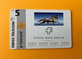 Taxcard Finter Bank Zürich