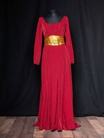 Theaterkleid rot-gold  Gr. 36, Mittelalter Stil