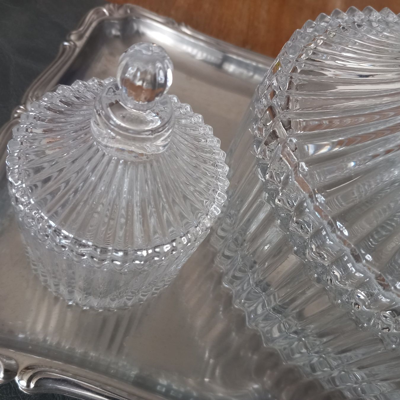 Bicchieri: 2x Glas Bonboniere / Neu/ Vintage – Nuovo (secondo la descrizione) da Aegerten venduto da gismolini 2