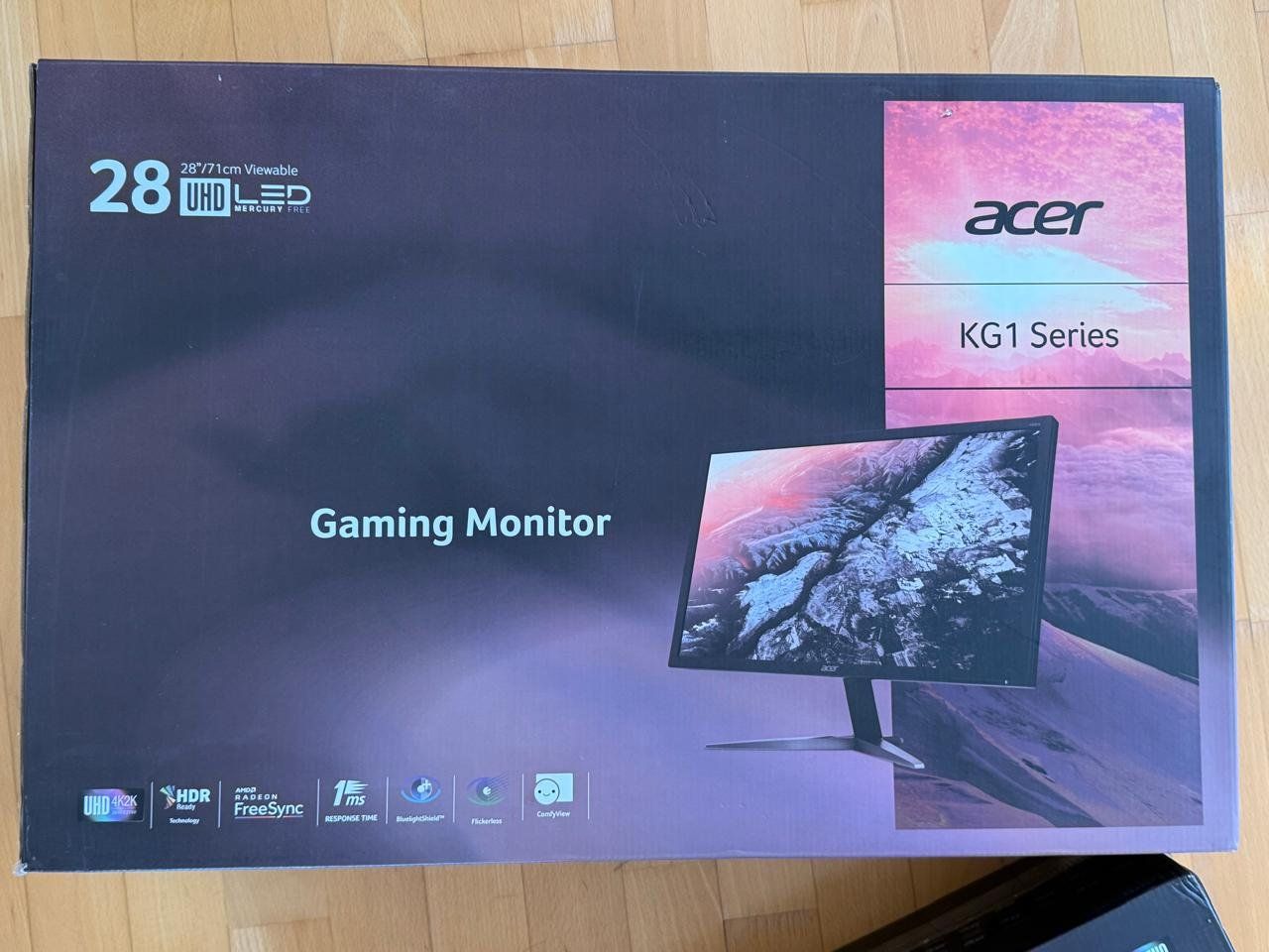 Acer KG1 Serie – 28″ UHD LED Monitor (KG281K) (D'occasion) à