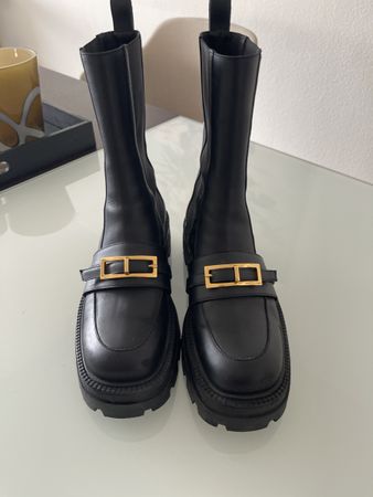 Sergio Rossi Lederstiefel, schwarz, Gr. 39 neuwertig!