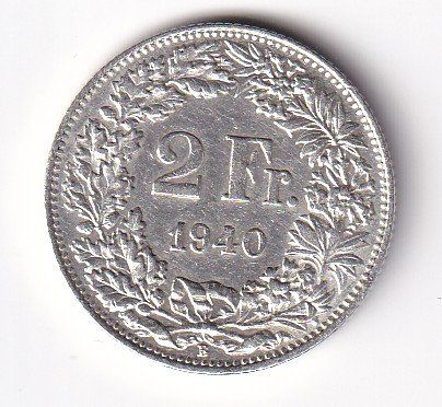 Tutti le monete: 2 Franken 1940 rar – Usato da Neuchâtel venduto da karlpierrino