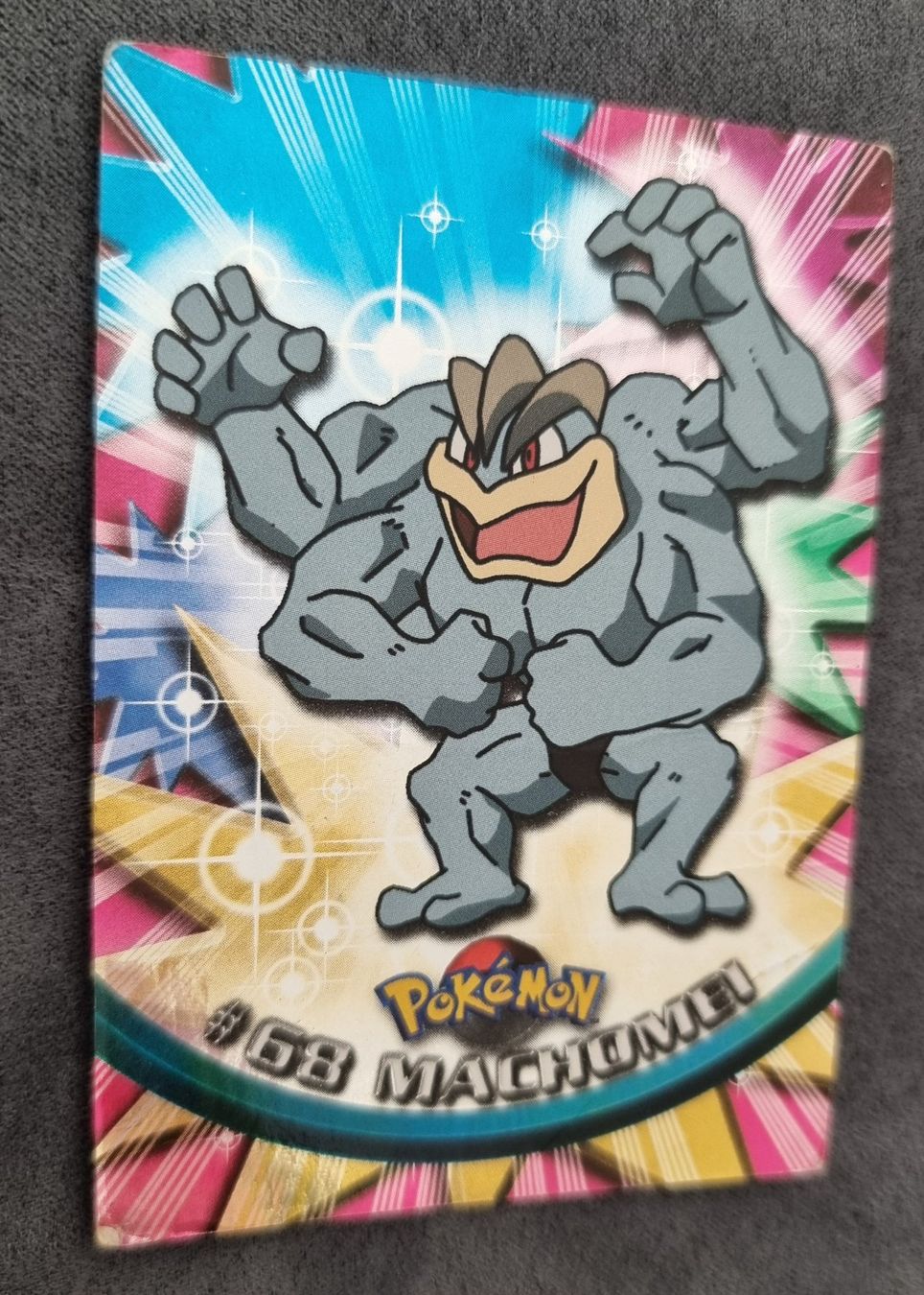 Pokémon Sammelbilder & Trading cards: Pokémon Topps Holo blau #68 Machomei – Gebraucht aus Roggwil BE von S_Cards