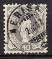 Stehende Helvetia 1905, 40 Rp., 89A / 77C