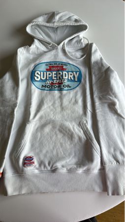 White Superdry Hoodie